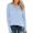 Sky Blue 1, variant on Womens Long Sleeve Tops Polos Shirts V Neck Casual Shirts Button Dressy Trendy Blouses Loose Fit Tunic Pullover
