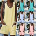 thumbnail image 2 of Women One-Peices Suspender Summer Sleeveless Jumpsuit Short Romper, 2 of 8