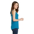 thumbnail image 3 of Port & Company Ladies Core Cotton Tank Top-XL (Neon Blue), 3 of 6