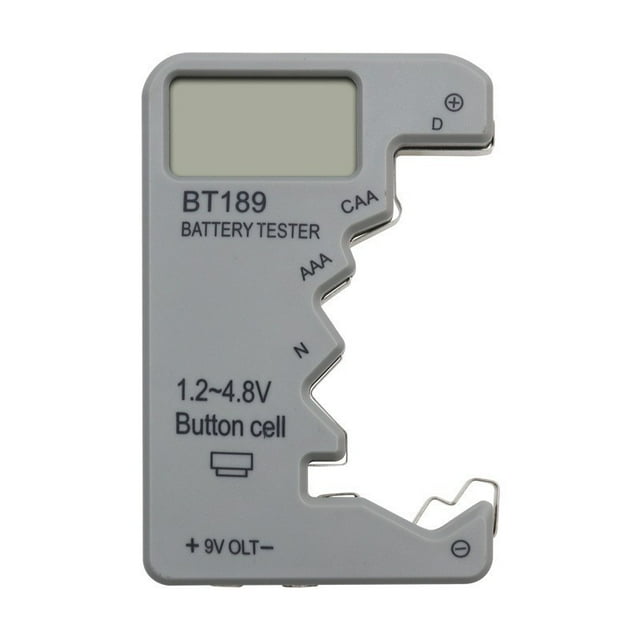 Probador Digital de Baterías, Medidor de Capacidad, Comprobador de Voltaje con Pantalla LCD, para Baterías AA, AAA, C, D, N, 9V, 1.5V, Indicador Portátil de Nivel de Energía para Uso Doméstico