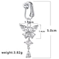 thumbnail image 3 of Non-Piercing Belly Button Nail Aa, Belly Piercing Belly Ring for Women Belly Button Piercing Clip on Belly Button Rings Navel Ring Non Piercing, Umbilical Nail*1, 3 of 6
