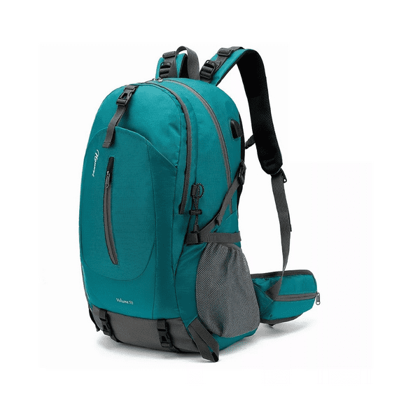 Mochila Impermeable 50l Para Senderismo Montañismo Turquesa