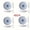 7-inch Spring Breeze (Vertical Stripe Disc) 4pcs, variant on 4 Piece Floral Ceramic 7 Inch Deep Serving Plates Non Slip Edge Underglaze Color Daily Use