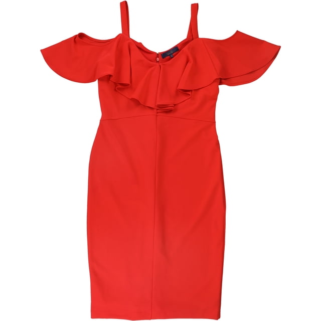 Vestido Midi rojo con hombros descubiertos para mujer Rachel Roy Grande