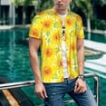 thumbnail image 6 of Rateoe Sunflowers2 Pattern Men’s Baseball Short Sleeve Polo Shirt, Midweight Men's Shirt Golf Shirt Polo Shirts Quick Dry Short-3X-Large, 6 of 7