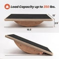 thumbnail image 2 of 350LBS Professional Wobble Board Balance Board - 16.5” Wobble Board, anti-slip top, core and stability training, Rocker Board Balance Board for Standing Desk & Rehabilitation Exercises, 2 of 9