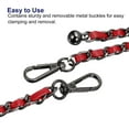 thumbnail image 4 of Purse Chain Strap, 47 Inch Iron Chain Strap Adjustable Chains Replacement for Wallets Clutch Bags Red/Black Tone, 4 of 5