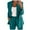 Dark Blue, variant on Valora Women Fashion Outfit Women Two Piece Lapels Suit Set for — Formal Jacket and Slim Straight Trousers Business Wear Light Blue 4XL