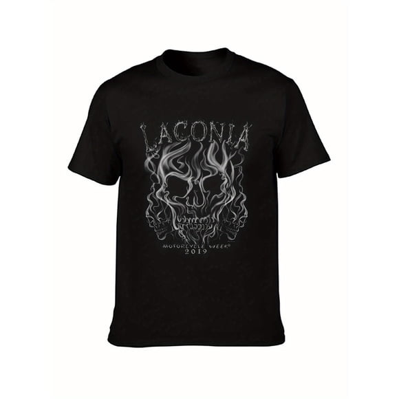 2019 Laconia Motorcycle Week Smoke Skull T-Shirt