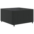 thumbnail image 3 of vidaXL 5 Piece Garden Lounge Set with Cushions Black Poly Rattan, 3 of 5