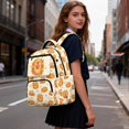 thumbnail image 4 of KUIFORTI Capybara Leaf Girls Backpack Kids School Bag Cute Bookbag Comfortable with Adjustable Straps Back to School Gifts, 4 of 7
