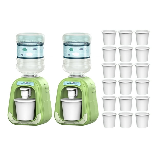 1 Juego de Mini dispensador de agua, dispensador de agua simulado, Mini casa de juguete para niños