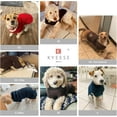 thumbnail image 7 of KYEESE Dog Sweater, Grey Warm Pullover with Reflective Thread, Dog Sweater for Small Dogs, S, 7 of 7