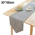 thumbnail image 2 of Camino de mesa de lino, camino de mesa gris, lavable, decoración del hogar, mantel para comedor, cocina, 180/210/240 cm, 2 of 5