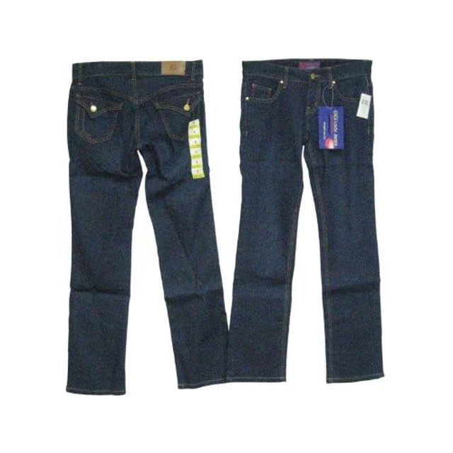 Ladies Sizes 1/3/5/7/9/11/13/15, Denim Jeans, Low Rise, 5 Pockets, Straight Leg Cut. * 1 Unit Pack *