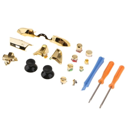 1 Set Full Buttons Controller Repair Parts Bumpers Thumb Stick Grips with T8