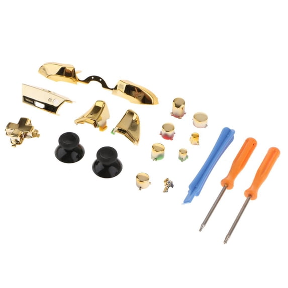 1 Set Full Buttons Controller Repair Parts Bumpers Thumb Stick Grips with T8