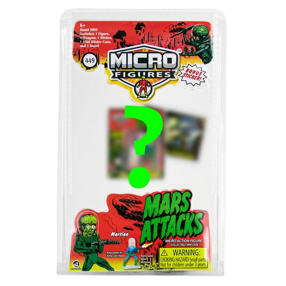 Worlds Smallest Mars Attacks Micro Figure | One Random