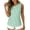 Green, variant on EazyTech Women's Sleeveless Striped Tank Tops – Asymmetric Neckline with Button Details, Casual Summer Top
