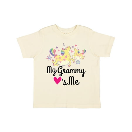 

Inktastic Grammy Loves Me Girls Unicorn Gift Toddler Toddler Girl T-Shirt