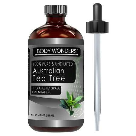 Body Wonders 100% Pure Australian Tea Tree Oil –4 fl oz Bottle- Finest of Essential Oils from Australia for (Best Teak Oil For Outdoor Furniture)