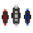thumbnail image 3 of Luz trasera de bicicleta, equipo de conducción nocturna, luz trasera de advertencia con carga USB, 5 LED, inteligente, roja, para bicicleta de montaña, 3 of 5