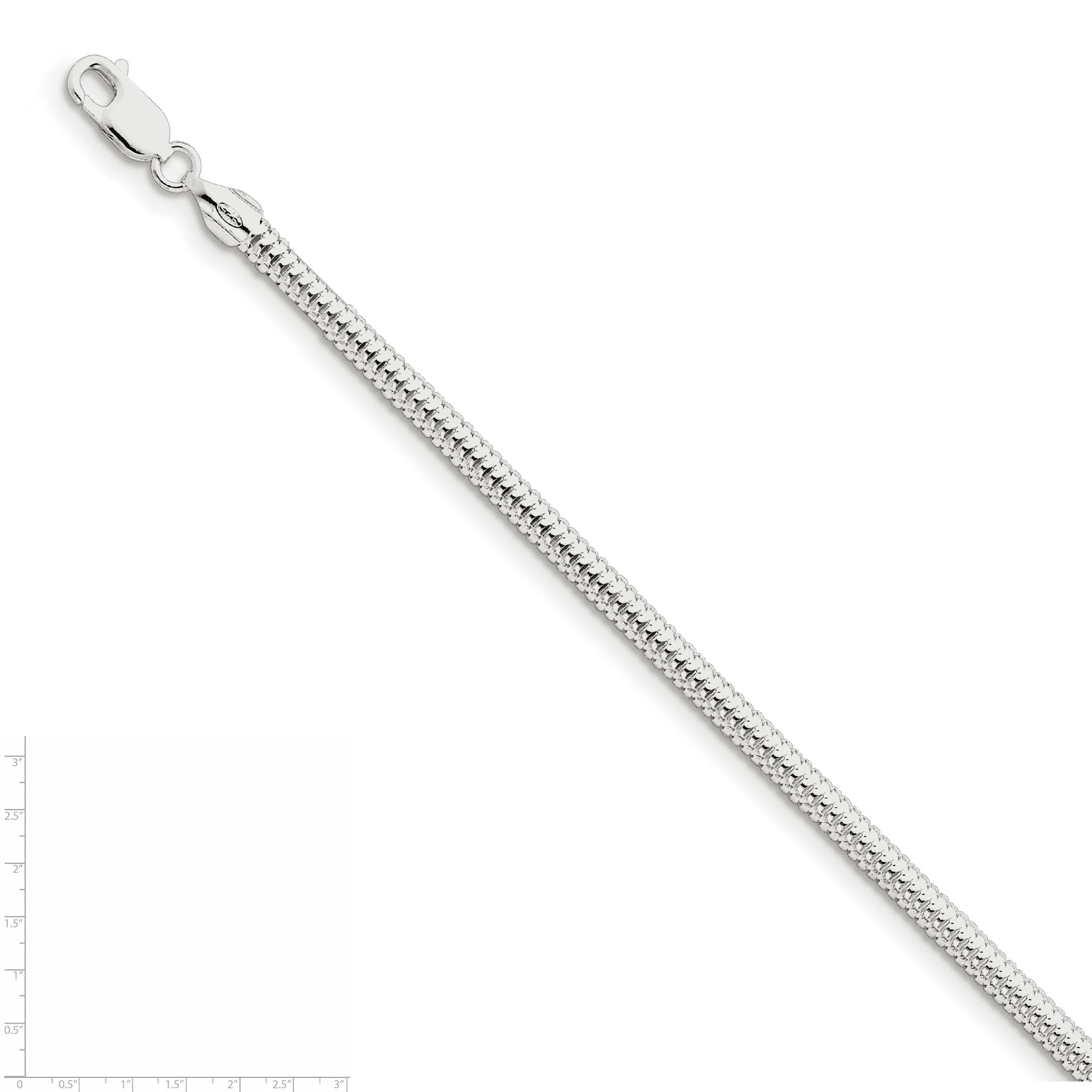 H&Beautimer Classic Unisex 925 Sterling Silver Necklace 3-4MM Round Snake  Chain Necklace for Men Women - Party Fine Jewelry - Original Silver Link