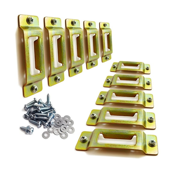 10 Pack E-Track Single Slot Portable Tie Down Anchors E Track Rail with Screws