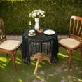 thumbnail image 2 of Black French Luxurious Lace Hollow out Rectangle Tablecloth for Dining Table Or Coffee Table Decorative Cover Cloth, 2 of 7