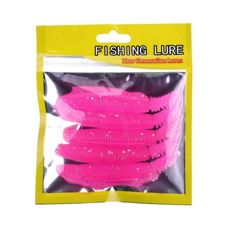 5Pcs 10Cm/7G Soft Lure Worm Carp Fishing Lure Swimbait Bionic Artificial Bait