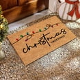 thumbnail image 4 of Festive Holiday Welcome Mat with Snowman and Snowflake Design for Christmas Photo Props and Home, 4 of 5