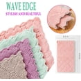 thumbnail image 2 of Dishwashing Cloth Double-sided Coral Fleece Rag Kitchen Clean Non-stick Oil Lazy Dish Towel Pineapple Lattice Dishcloth Random, 2 of 10