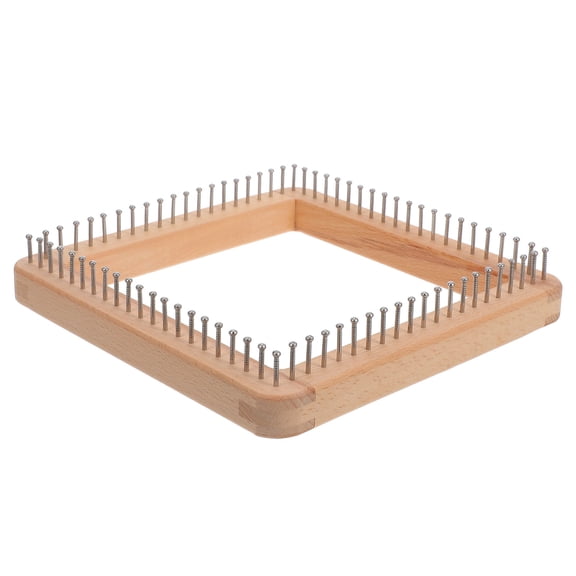 UPKOCH Cricket Machine Knitting Loom Wooden Light Yellow 1Set for Crafting Hats and DIY Projects
