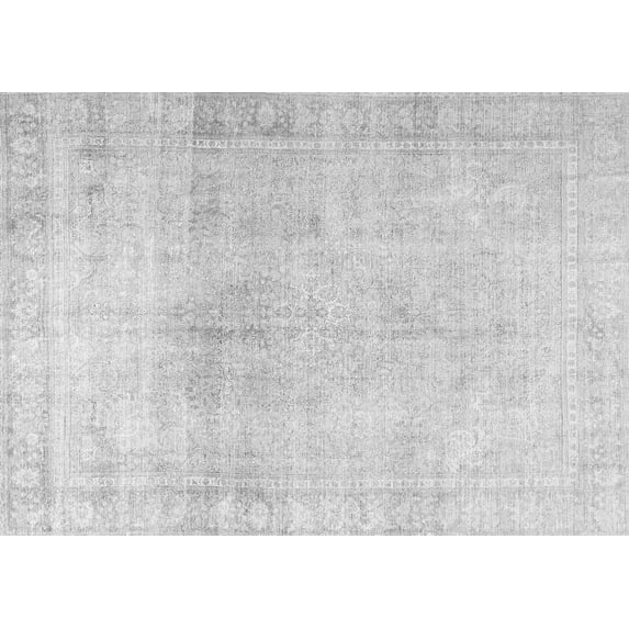 Ahgly Company Indoor Rectangle Persian Gray Traditional Area Rugs, 8' x 10'
