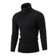 thumbnail image 1 of Suéter de cuello alto para hombre de Europa y Estados Unidos, camisa de color sólido con parte inferior, moda de alto sentido para hombre Joker, 1 of 5