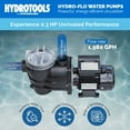 thumbnail image 3 of Swimline HydroTools Hydro Flo 0,25 HP Pompe de Piscine à Éjection Verticale, 3 of 11