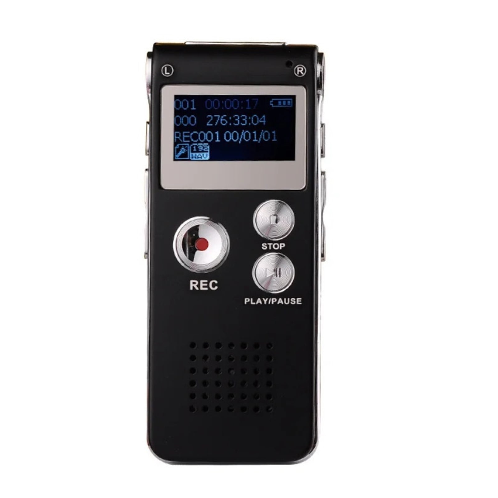 Digital Voice Activated Recorder with Playback Player Sound Recorder Professional Mini Flash ,Multi-Function
