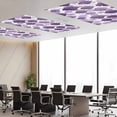 thumbnail image 3 of 3 Pack Purple Moroccan Fluorescent Light Covers for Ceiling Lights Abstract Gradient Gold Purple Geometric Magnetic Ceiling Light Covers Overhead Light Filters for Office Classroom Home, 3 of 9