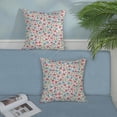 thumbnail image 3 of Vintage Flower Pillow Covers 18x18 Rustic Pink Blue Floral Decor Throw Pillows Case for Couch Old Style Cute Pillowcase Outdoor Decorative Cushion Cases for Sofa Bed Decorations Set of 2, 3 of 6