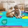 thumbnail image 4 of ODIKA 8'x10' Washable Area Rug Non-Shedding, Easy Care, Funky Aesthetic Cartoon Retro Blocks Graphic Bold Outline for King Size Bedroom Under Bed, Master Suite, 4 of 7