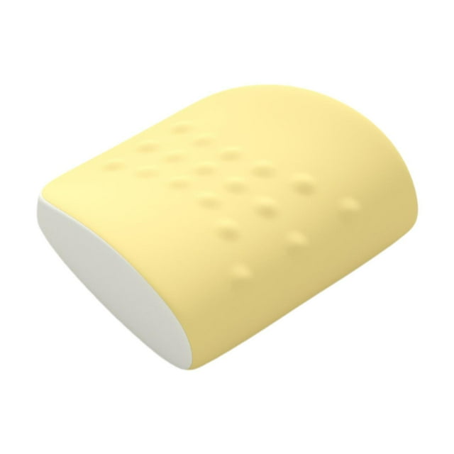 Tnarru Lumbars Support Pillow Back Support Breathable Soft Ergonomic Versatile for Office Chair Lower Back Cushion for Long Sitting Yellow