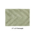 thumbnail image 2 of Better Trends 17" x 24" Bathroom Rugs 100% Cotton Soft Water Absorbent Non Slip Bath Mat Machine Washable Rug (Sage) Hugo Collection, 2 of 4