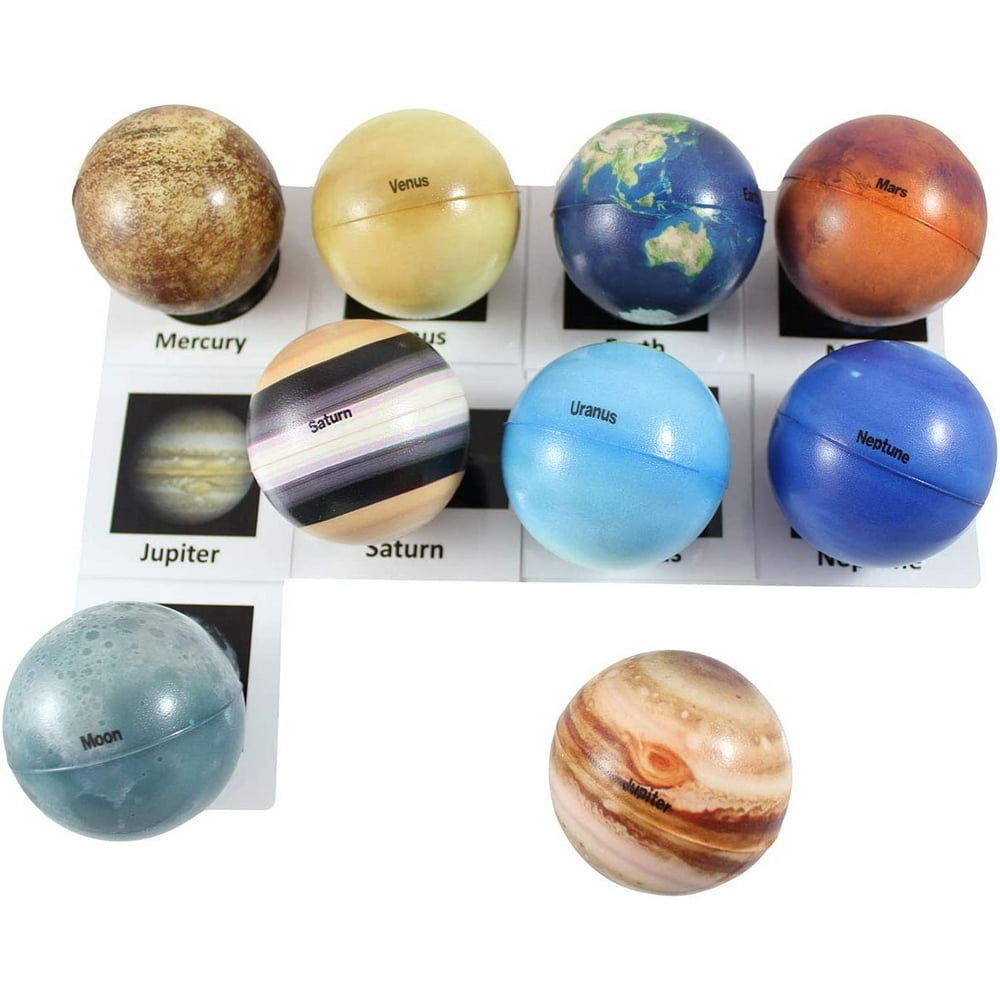 Universe Solar System Match with Cards Stress Ball Set Educational