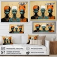 thumbnail image 5 of Designart "Minimalist Depiction Of African Tribal Women" African Tribes Picture Framed Wall Art Living Room, 5 of 5
