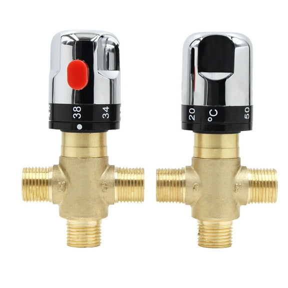 LOLIPPYY Hot and Cold Mixing Valve Copper for Adults Practical Design 1Pack
