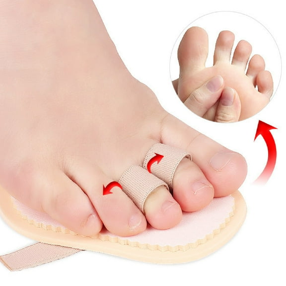 Travelwnat 4Packs Broken Toe Wraps Cushioned Bandages Hammer Toe Separator Splints