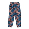thumbnail image 3 of Lsque Tropical Leaves Print Women's Pajama Pants, Lounge Pant - Comfortable Home Wear,Elastic Waistband, Stylish Design-Large, 3 of 9
