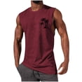 thumbnail image 2 of Hilenly Mens Summer Beach Tank Top Sleeveless Hawaiian Palm Tree Graphic Tees Muscle Shirts Vacation Tops, 2 of 6