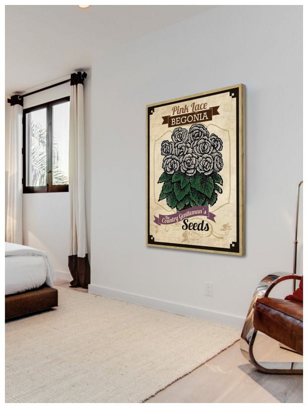 Marmont Hill "Flower Packet Begonia" Painting Print on Canvas
