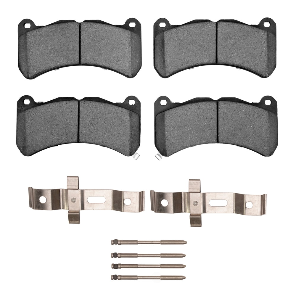 Dynamic Friction Company 1551-1365-01 DFC 5000 Advanced Brake Pads - Low Metallic and Hardware Kit